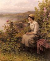 Daniel Ridgway Knight - Resting In The Garden